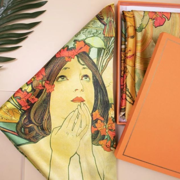 嘉德文创 | 永恒慕夏·桑蚕丝丝巾